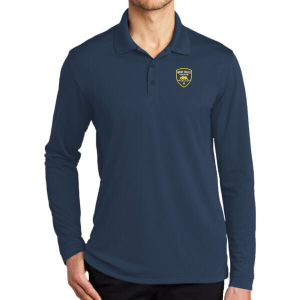 West Hills Unisex Long Sleeve Polo Thumbnail