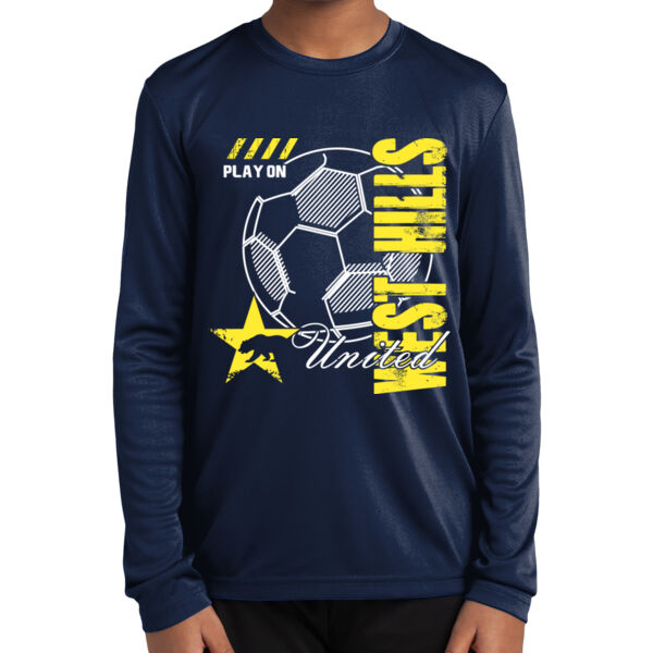 Play On United  - Youth Long Sleeve Athletic Tee Thumbnail