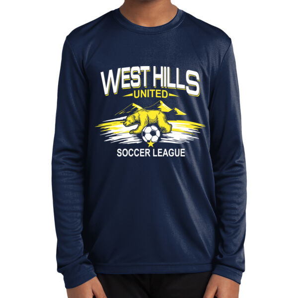West Hills United  - Youth Athletic Long Sleeve T-Shirt Thumbnail